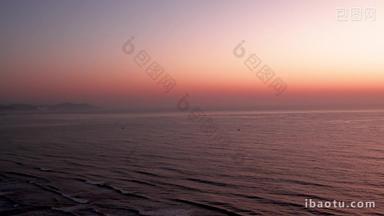日出夕阳黎明前的海面意境实拍4k